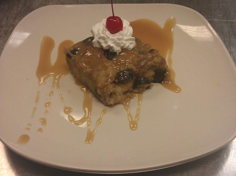 Dried cherries, soaked overnight in 100 proof KY bourbon make this dessert!